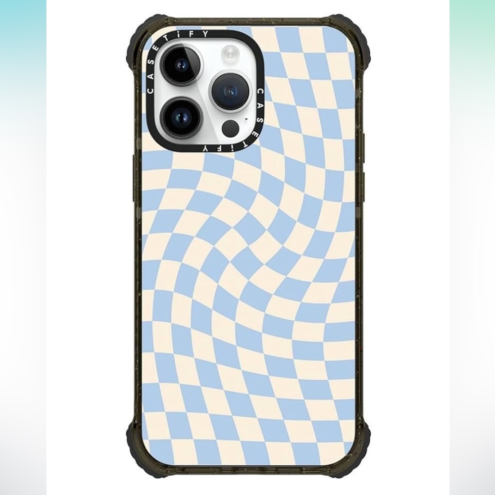 Casetify Optical Illusion Blue and Cream Case